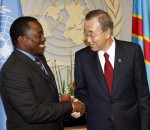 Joseph Kabila et Ban Ki-Moon aux Nations Unies, NY