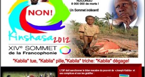 Manifestation: “Non au 14ème sommet de la Francophonie à Kinshasa”, le 2 juin à Paris