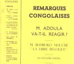 Remarques Congolaises - 1962