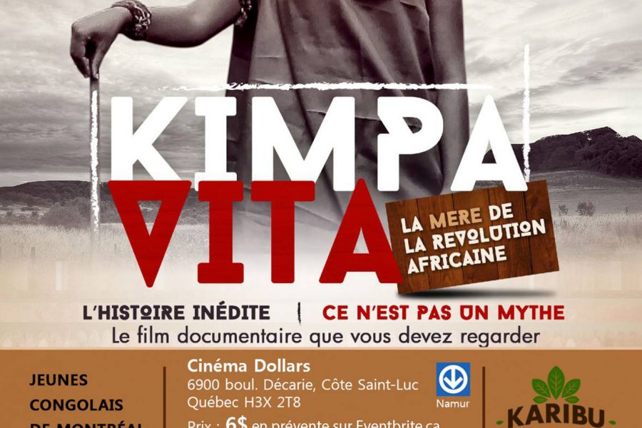 Projection du film-documentaire « Kimpa Vita, la mère de la révolution Africaine » – 13 août 2017 à Montréal