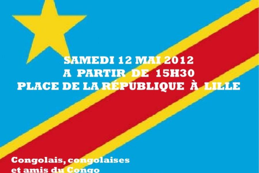 Grande marche pour la paix et la démocratie en RDC, à Lille, le 12 mai 2012