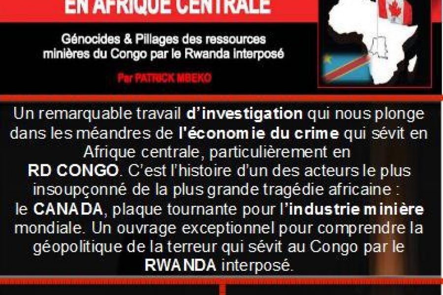 Paris, le 15 déc. 2012: « Génocide & Pillages au Congo », rencontre-débat avec Patrick Mbeko