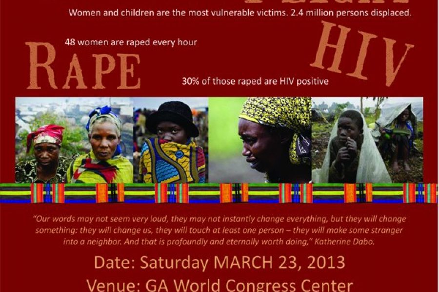 March 23rd, 2013: Million Woman Walk for Congo in Atlanta, USA.