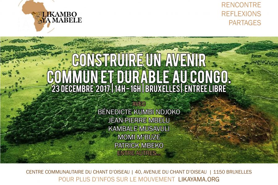 Construire un avenir commun et durable au Congo – 23 décembre 2017 à Bruxelles